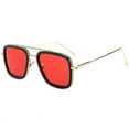 thumbnail image 1 of Tony-stark Edith Avengers Iron-man Lunettes de Soleil Rétro Carrées Lunettes Monture, 1 of 2