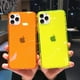 thumbnail image 2 of Fluorescent Color Transparent Phone Case For iPhone 15 14 Plus 11 12 13 14 15 Pro Max X XR XS Max 7 8 Plus Soft Shockproof Cover, 2 of 5