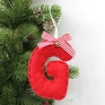 thumbnail image 2 of PALIFEUR 26 Letters Christmas Ornaments 2025 Hanging Cloth Christmas Pendant Decor Bows Christms Ornaments for Xmas Tree Decoration Holiday Family Decor Gifts, G, 2 of 5