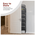 thumbnail image 6 of 5-step ladder, foldable step stool with tool tray and wide non slip pedals, sturdy steel ladder, convenient handrails, lightweight portable steel step stool, 6 of 11