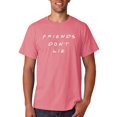 thumbnail image 3 of Título: Camiseta blanca de manga corta con estampado de letras de Stranger, talla grande, camisetas con estampado de Things Friends Don't Lie, camisetas de verano para mujer, 3 of 5