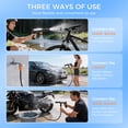 thumbnail image 6 of Foldable Cordless Pressure Washer, Portable Battery Power Washer with 5-in-1 Nozzle, 3 Power Levels & LCD Display, USB-C & Car DC Charging, Handheld Pressure Washer for Car, Bike, Patio & Camping, 6 of 9