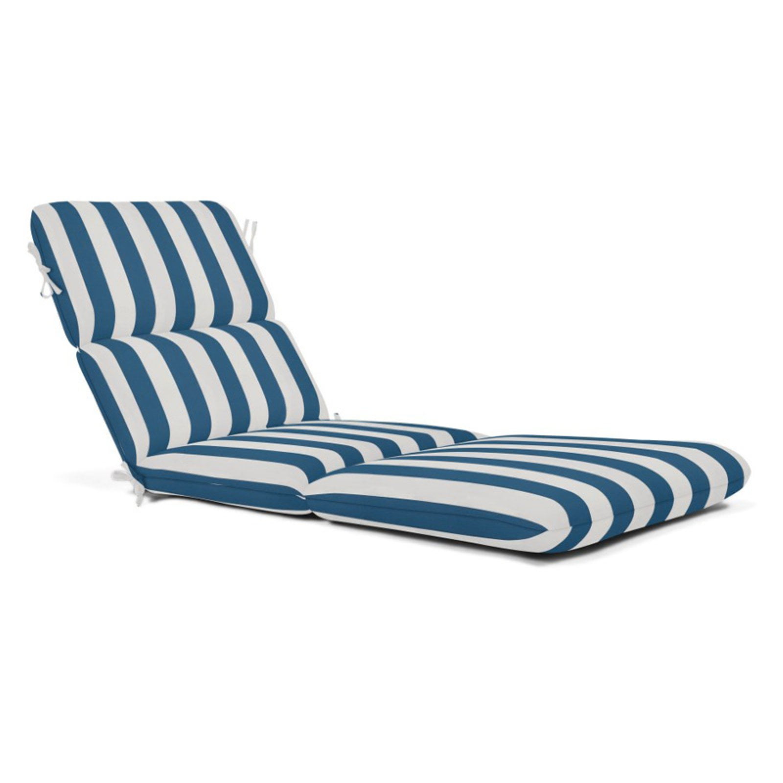 Sunbrella Striped Outdoor Chaise Cushion 74 x 22 in. - Maxim Regatta ...