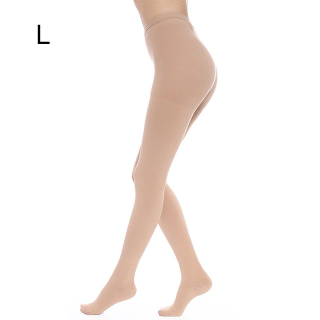 Collants de Compression, Collants de Compression à Soutien Gradué, Bas de Compression pour Varices pour la Circulation. Couvre-Orteils Nu L