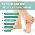 thumbnail image 4 of Welnove Heel Lift Inserts for Women Shoes - Adjustable Orthopedic Shoe Lifts- Gel Heel Inserts - Heel Wedge Pads (Size S), 4 of 6