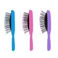 thumbnail image 2 of Beautify Beauties Mini Kids Hair Brush Set (Pink/Purple/Blue), 2 of 5
