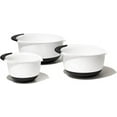 thumbnail image 2 of Good Grips 3-Piece Plastic Mixing Bowl Set - Cadet Blue, Tower Gray, Jade, Small, Medium, Large, 2 of 6