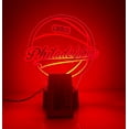 thumbnail image 3 of American Pro Basketball Sports Fan Team Sports Themed Ball Lamp Night Light LED Personalized Free Name Room Man Cave Decor 16 Colors & Remote, Made in America! (Philadelphia), 3 of 8