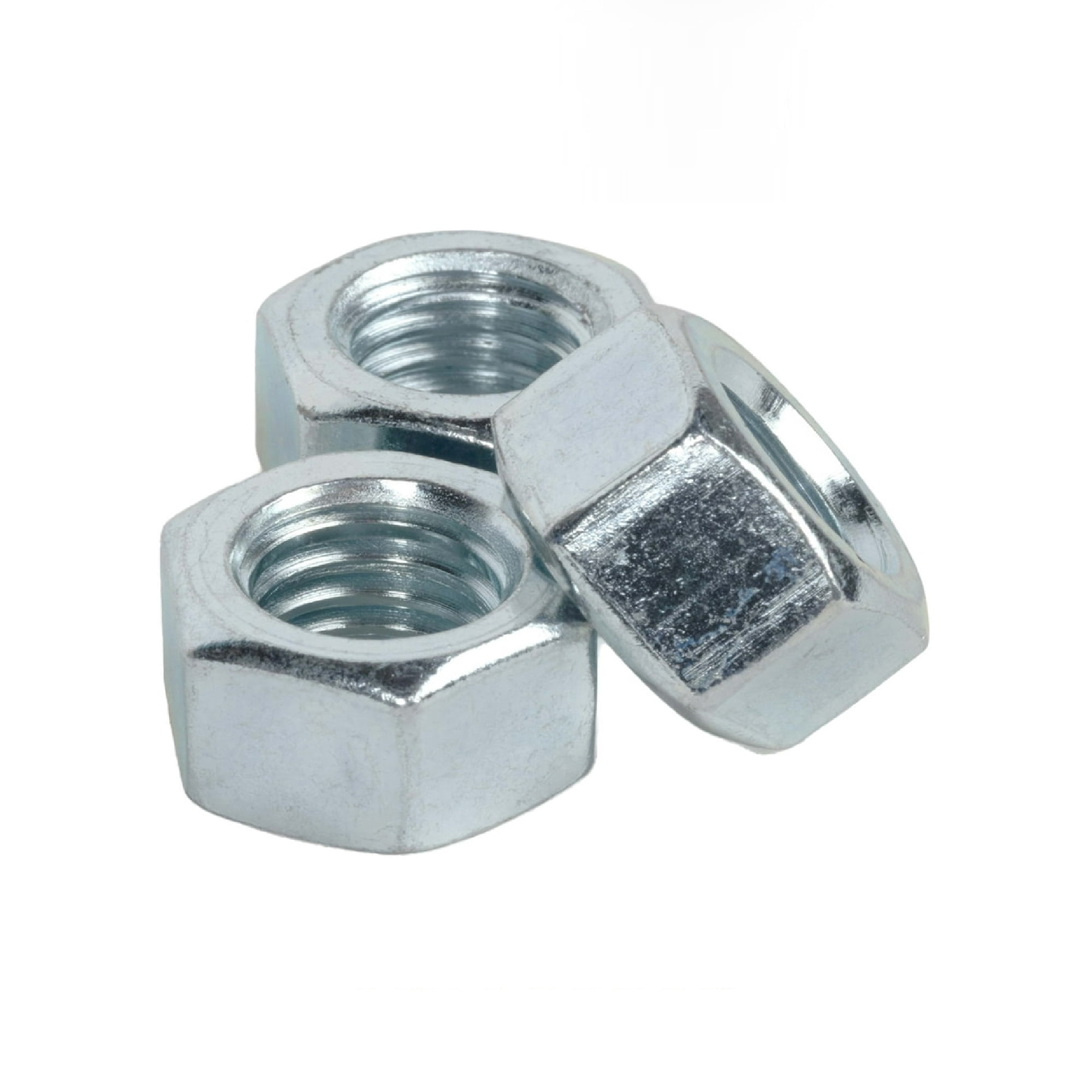 (10 pack) Hillman Hex Nuts, 5/16-18", Corrosion Resistant, Steel, Zinc Finish, Silver, 10 pack