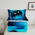 thumbnail image 3 of Gaming Comforter Set Twin Size Game Room Decor Video Game Gamer Comforter Teens Bedroom Gamepad Bedding Set All Season 1 Comforter with 1 Pillow Case, Lightweight Warm Soft, 3 of 6