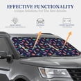 thumbnail image 7 of Picia Space Dinosaur 2 Piece Car Windshield Sun Shade Foldable | Foldable Sun Shield for Front Window Blocks UV Rays and Keeps Your Vehicle Cool-Medium, 7 of 7