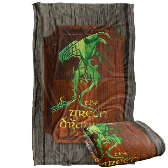 The Lord of The Rings Blanket, 36'x58' Green Dragon Inn Sign Silky Touch Super Soft Throw Blanket