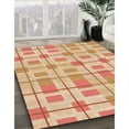 thumbnail image 2 of Ahgly Company Indoor Round Patterned Papaya Orange Area Rugs, 3' Round, 2 of 6