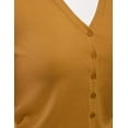 thumbnail image 3 of Women's V-Neck Button Down Long Sleeve Classic Knit Cardigan Sweater, 3 of 4
