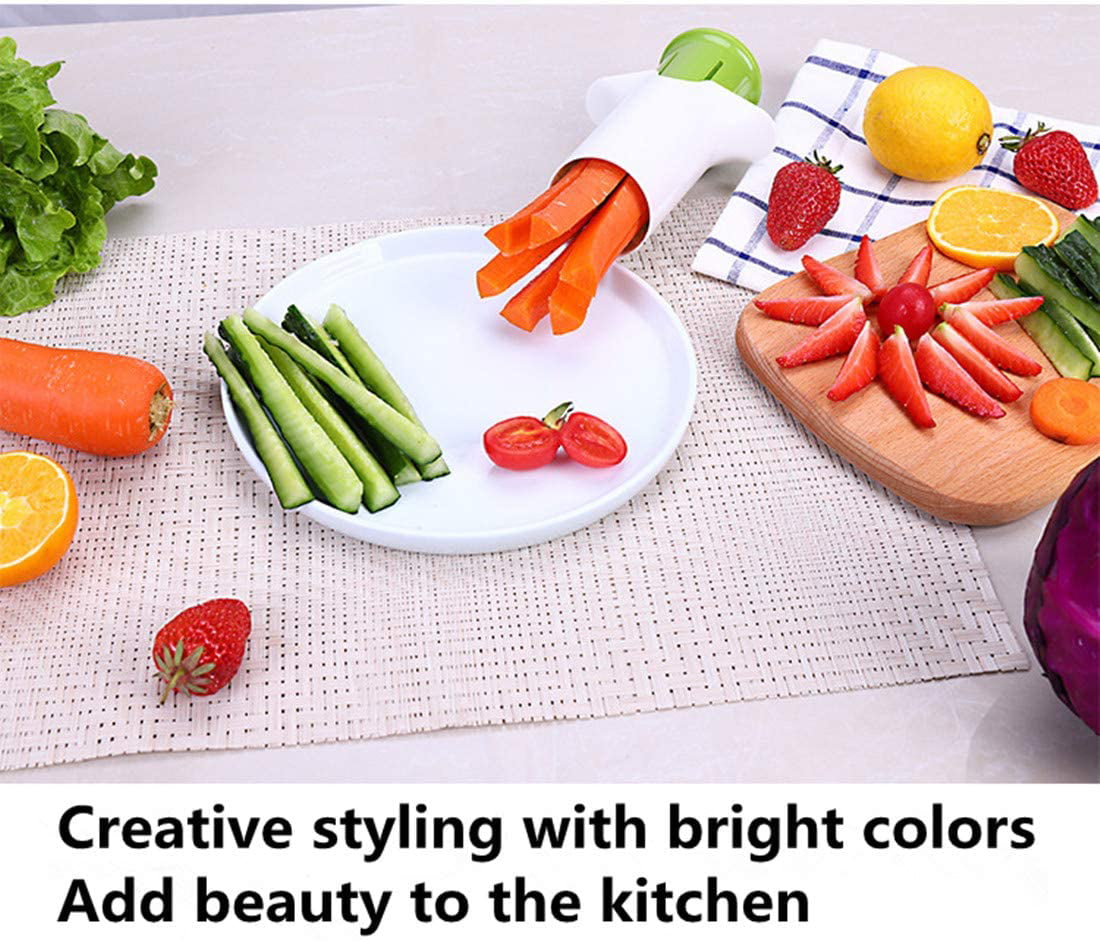  YOVQNMX Cucumber Slicer, Strawberry Slicer, Grape Slicer,  Carrot Cutter, Potato Cutter, Creative Kitchen Tools, Multi-Function Fruit  And Vegetable Slicer, Fruit Salad Making Pizza Fruit Dispenser: Home &  Kitchen