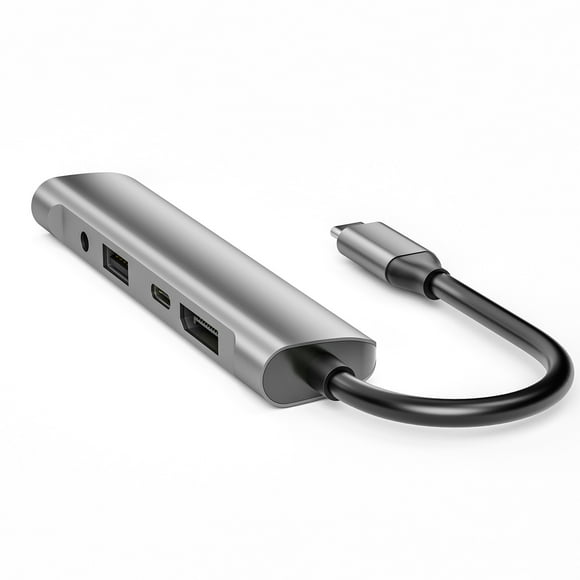 Usb C to Usb C Hub 5-In-1 Usb C Docking Station, 1 Display Port, 2 Usb 2.0 Port, 60W Pd, 3.5Mm Audio Port Compatible with Mac-Book, Type-C Devices Display Port to Usb C Usb to Usb C Hub