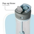thumbnail image 6 of Contigo Wells Plastic Filter Water Bottle with AUTOSPOUT Straw Lid 24 fluid oz, Salt White, 6 of 7