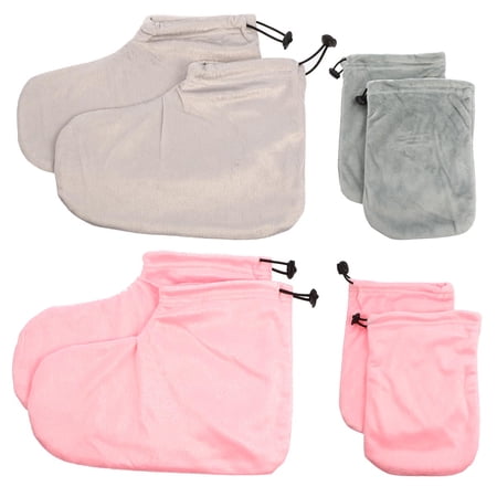 8Pcs Paraffin Wax Gloves Hand Care Treatment Spa Foot Cover for Women Girls