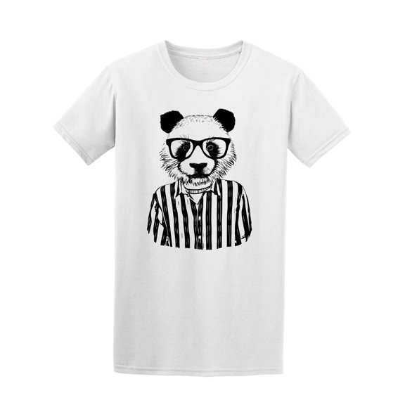 Panda With Sunglasses & Shirt T-Shirt Men -Image by Shutterstock, Male Small