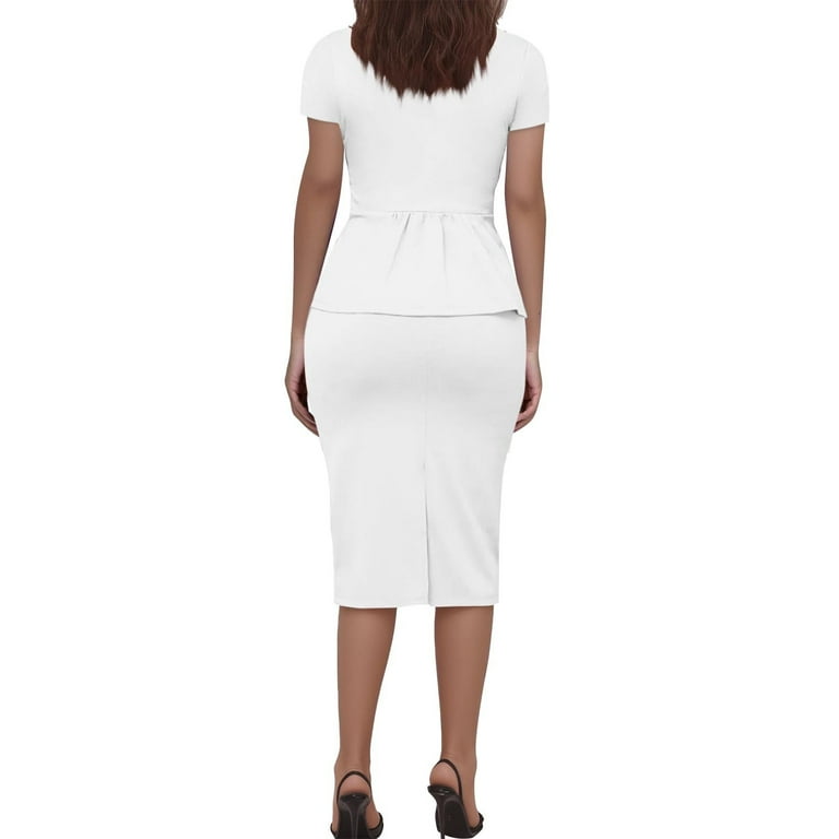 casual dress blouse and skirt A Skirt-Blouse and a Dress-Skirt |