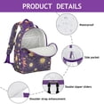 thumbnail image 3 of Celestial Goth Students Backpack with Gothic Astrology Sun, Moon, and Star Print, Mystical Cosmic Design, Lightweight and Adjustable for Everyday Use, 3 of 6