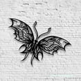 thumbnail image 2 of Craftnamesign Butterfly Metal Wall Art LED Light, Butterfly lover Sign Home Decor, 2 of 5