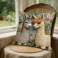 thumbnail image 6 of Seyotauo Forest Animal Decor Throw Pillow Covers Farmhouse Animal Home Decorative Couch Soft Cushion Covers,18x18 Inch Pillow Covers for Rustic Room Sofa Chair Living Room Bedroom Gift, 6 of 6