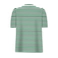 thumbnail image 3 of fatyb Tops Women's Striped Print Short Sleeve Tshirts for Women Crew Neck Summer Casual Blouses, 3 of 5