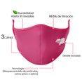 thumbnail image 4 of Cubrebocas Reutilizable infantil Nano Silver 4 piezas Rosa, 4 of 4
