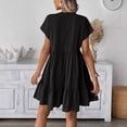 thumbnail image 6 of Guieoi Womens Dresses Plus Size 2026 New Trendy Summer Mini Sun Dress Short-Sleeve Dress, 6 of 9