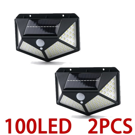 

Solar Lights Outdoor 100LED/3 Modes 270° Lighting Angle Motion Sensor Security Lights Wireless IP65 Waterproof Wall Lights Solar Powered Bright for Backyard Garden Fence Patio Front Door-2Pack