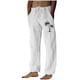 thumbnail image 2 of Pantalones largos para hombre, moda, estampados, casuales, cintura elástica con bolsillo, pantalones deportivos, pantalones de poliéster para hombre., 2 of 4