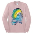 thumbnail image 2 of Mahi-Mahi Fish Catching Small Fish Animal Lover Mens Long Sleeve Shirt, Light Pink, 2XL, 2 of 3