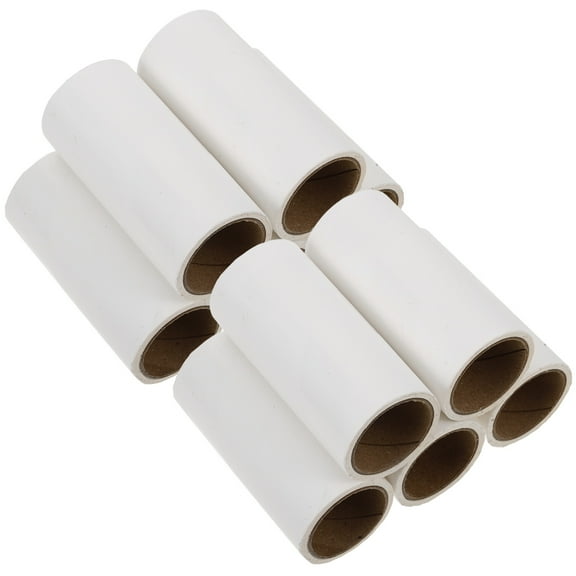 MLINS Lint Roller Refills Only 10pcs 600 Sheets Pet Hair Remover Sticky Sheets Travel Portable Mini Dog Cat Hair Remover Dust Fuzz Fur Lint Remover For Clothes Bag White 10cm