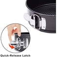 thumbnail image 3 of shiyou-TWSCVC 9 Inch Springform & Bundt Pan, Non-stick Cheesecake & Ice-cream Cake Bakeware, Carbon Steel Tube Pan 2 in 1 with Removable Bottom & Quick-Release Latch, 3 of 4
