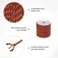 thumbnail image 2 of Uxcell 22 Yards Soft Twisted Rope Trim, 5mm/0.2" Dark Red and Gold Polyester Twisted Silk Rope Cord for DIY Craft, 2 of 2