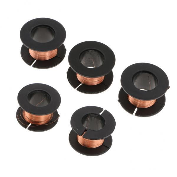 2x 5 Uds, 15 M, 0,1 Mm de Diámetro, Alambre , Alambre de Cobre Esmaltado, Bobina Magnética forma forma forma , Bobinado DYNWAVEMX Alambre de salto de línea de mantenimiento