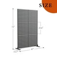 thumbnail image 4 of BeesClover Freestanding Outdoor Privacy Screen Panel for Patio, Balcony & Garden – Metal Decorative Divider, Weather-Resistant, Includes Stand & Accessories, 4 of 7