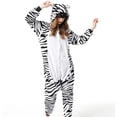 thumbnail image 3 of Conjunto de pijamas de franela para mujer, ropa de dormir cálida con dibujos animados de animales, mono bonito de rana, para invierno, 3 of 5
