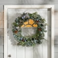 thumbnail image 2 of The Gerson Company 32 in PreLit Snowy Mixed Pine Wreath with Pine Cones and Twig and Cedar Accents - Green - N/A, 2 of 3