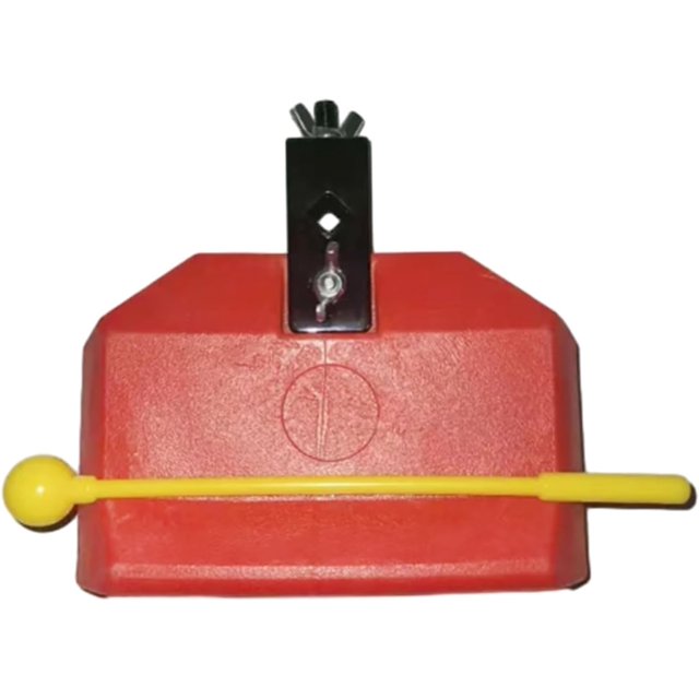 Drum Bells Music Cowbell Replacement Highly Low Sound Knocker Percussions Instruments Drum Cowbell Clapper Easy to Use, Red