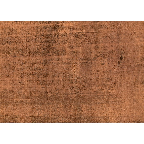 Ahgly Company Indoor Rectangle Oriental Orange Industrial Area Rugs, 2' x 5'