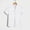 White, variant on Mens Hawaiian Shirt Band Collar Short Sleeve Button Down Shirts Summer Beach Shirts White