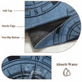 thumbnail image 6 of Round Rugs 3Ft, Blue Compass Nautical Round Area Rug Washable Indoor Throw Carpet, Coastal Vintage Small Non Slip Circle Rug for Bedroom Living Room Home Decor Aesthetic, 6 of 8