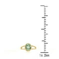 thumbnail image 4 of AoneJewelry 1.25 Carat Green Amethyst Oval Shape Ring In 10K Solid Rose, White & Yellow Gold, 4 of 5