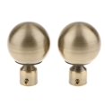 thumbnail image 4 of pitrice 22mm Curtain Pole Recess Bracket Curtain Decoration Curtain Rods Finials Curtain Pole Bracket Rod Bracket Finials Type 3 - Bronze, 4 of 8
