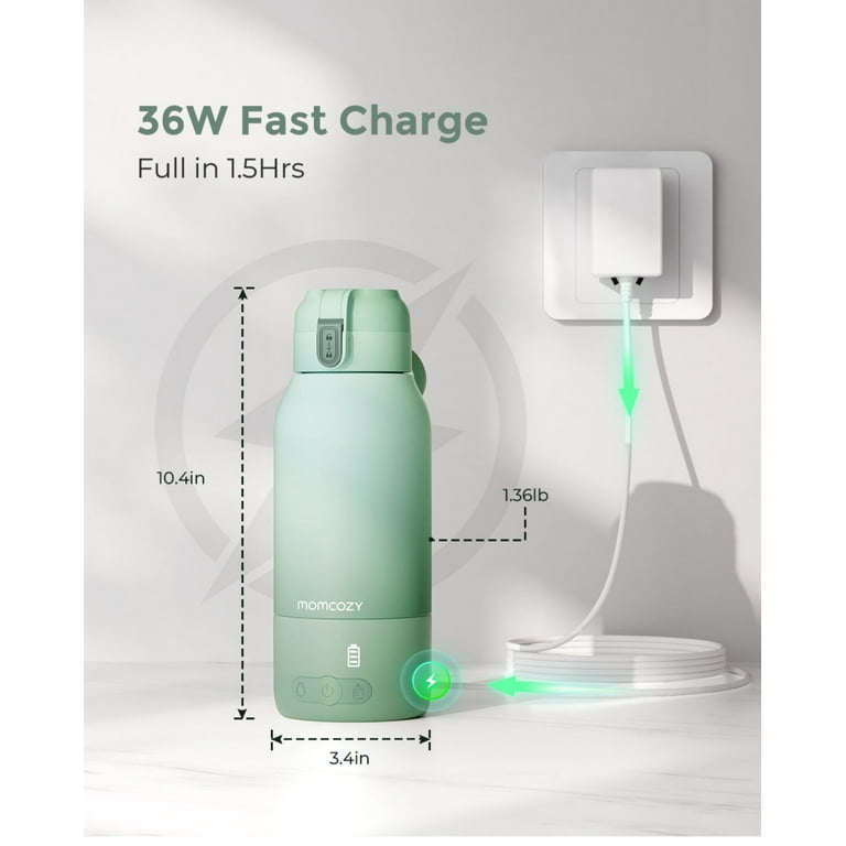 Momcozy Portable Milk Warmer for Travel – Dual Heating Modes for