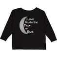 thumbnail image 3 of Inktastic I Love You to the Moon & Back. Boys or Girls Long Sleeve Toddler T-Shirt, 3 of 5