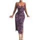 thumbnail image 1 of Vestido de Verano para las Mujeres, Vestido Largo Delgado Cuello Redondo sin Mangas de Impresión de Leopardo Sexy Hecho de Poliéster Ligero, Vestido Sexy para las Mujeres, 1 of 5
