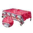 thumbnail image 3 of Baohd Decorative Christmas Tablecloths Cartoon Xmas Home Party Decorations Festival Table Cover, 3 of 8